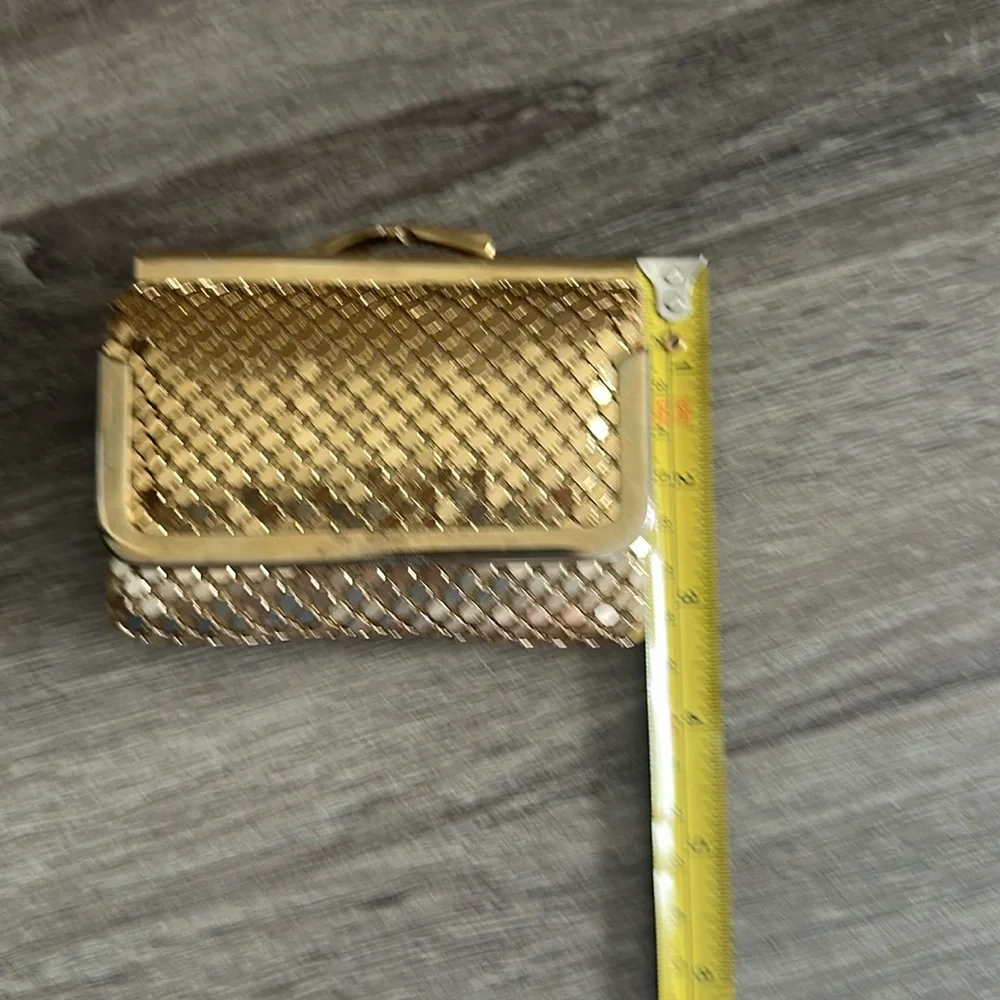 Glam Wallet Party Wedding Cocktail Gold Elegant Sophisticated Womens Luxury - Picture 7 of 8